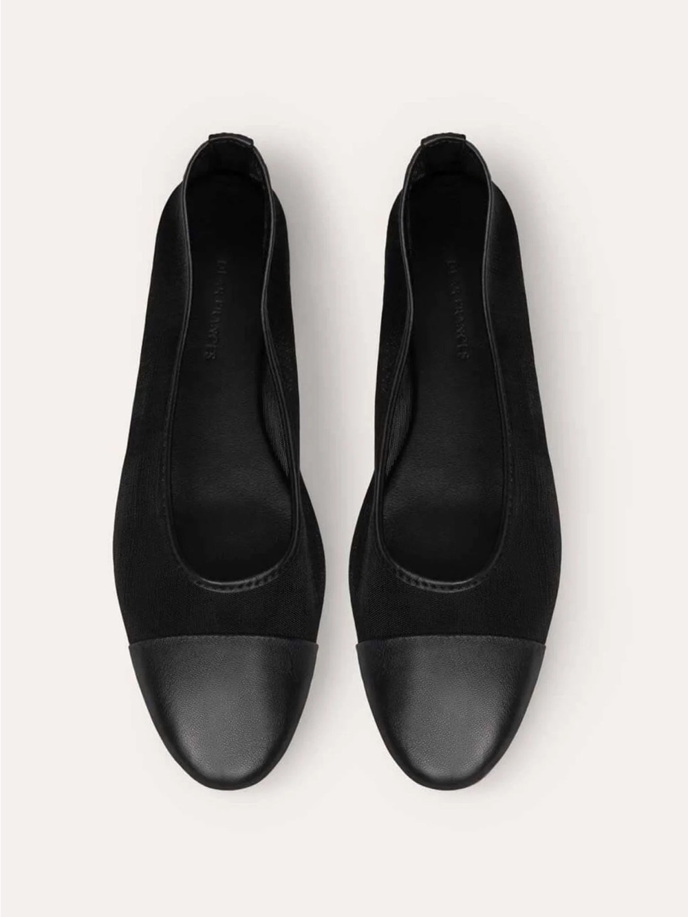 NIB Dear Frances Gala Shoe with Toe Cap Black Mesh and Leather Italian Size 39.5